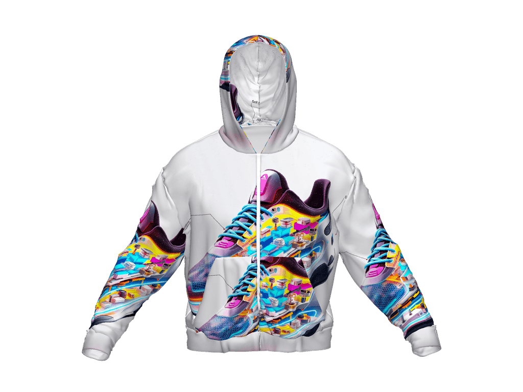All-Over Print Recycled Unisex Zip Hoodie