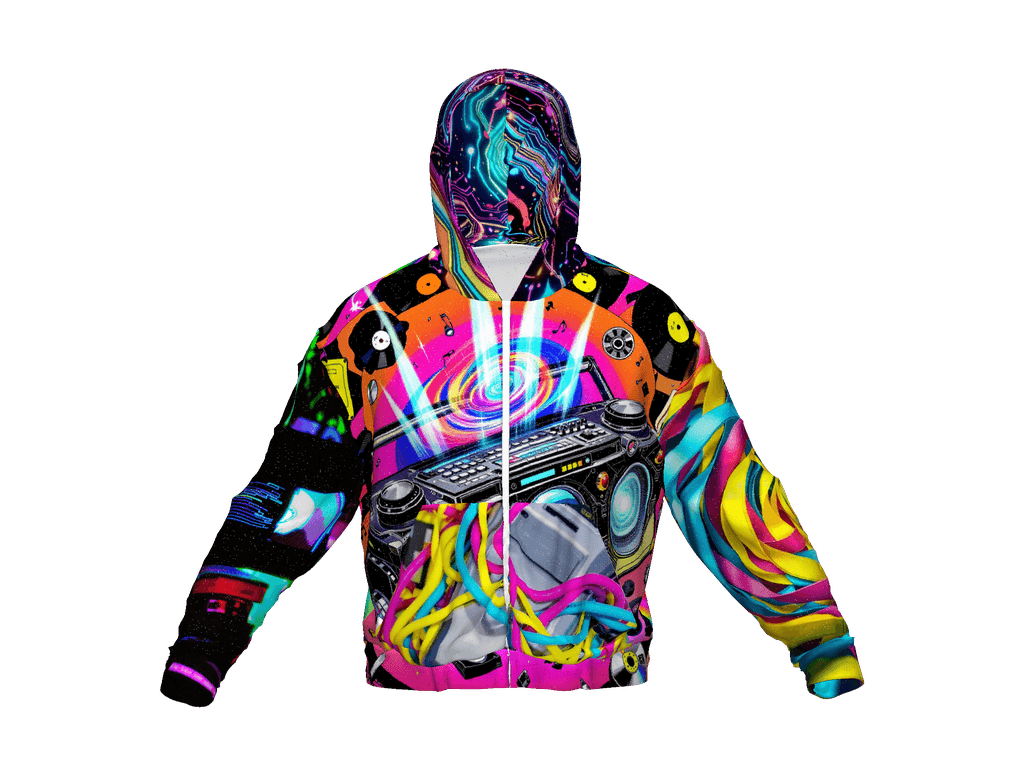 All-Over Print Recycled Unisex Zip Hoodie
