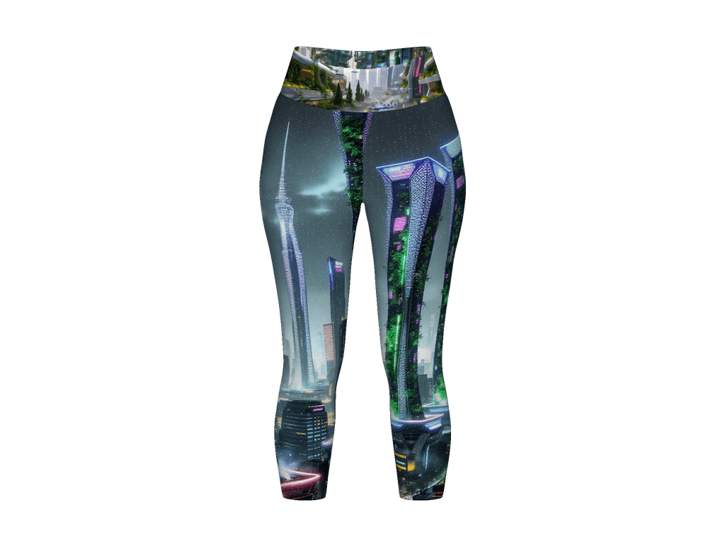 All-Over Print Yoga Capri Leggings