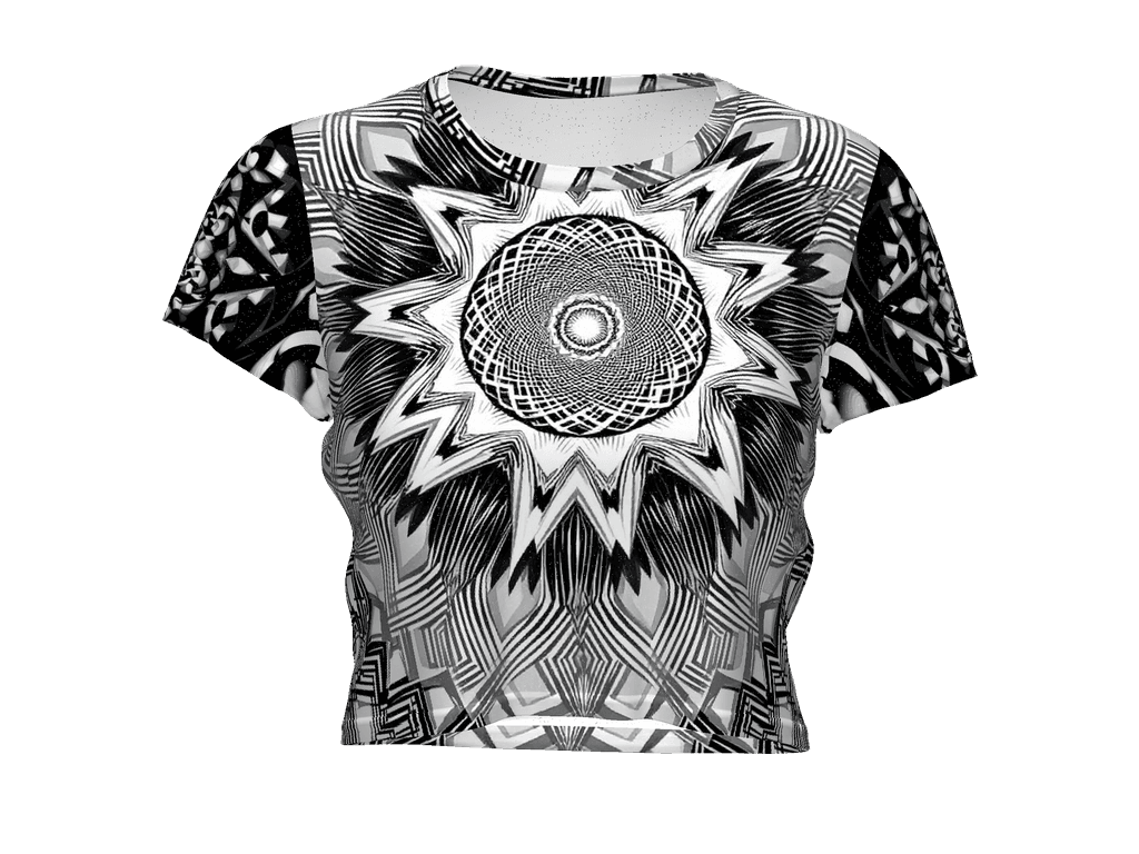 All-Over Print Crop Tee