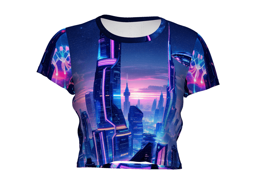 All-Over Print Crop Tee