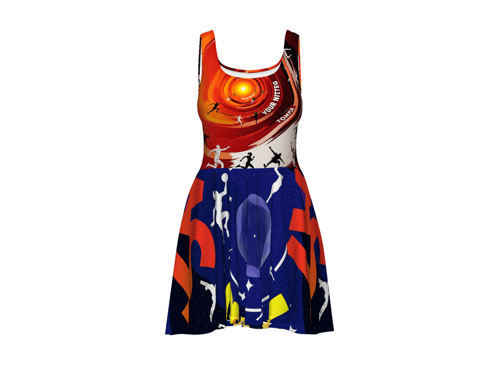 All-Over Print Skater Dress