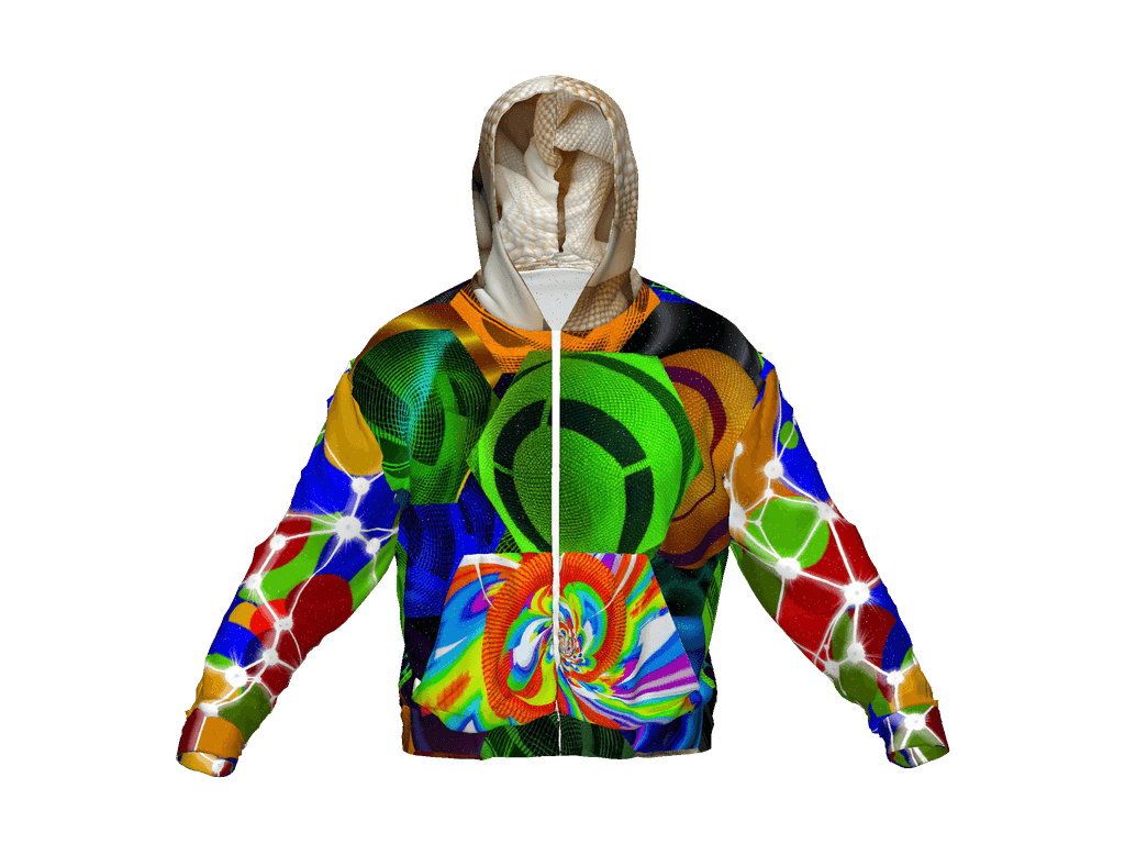 All-Over Print Recycled Unisex Zip Hoodie