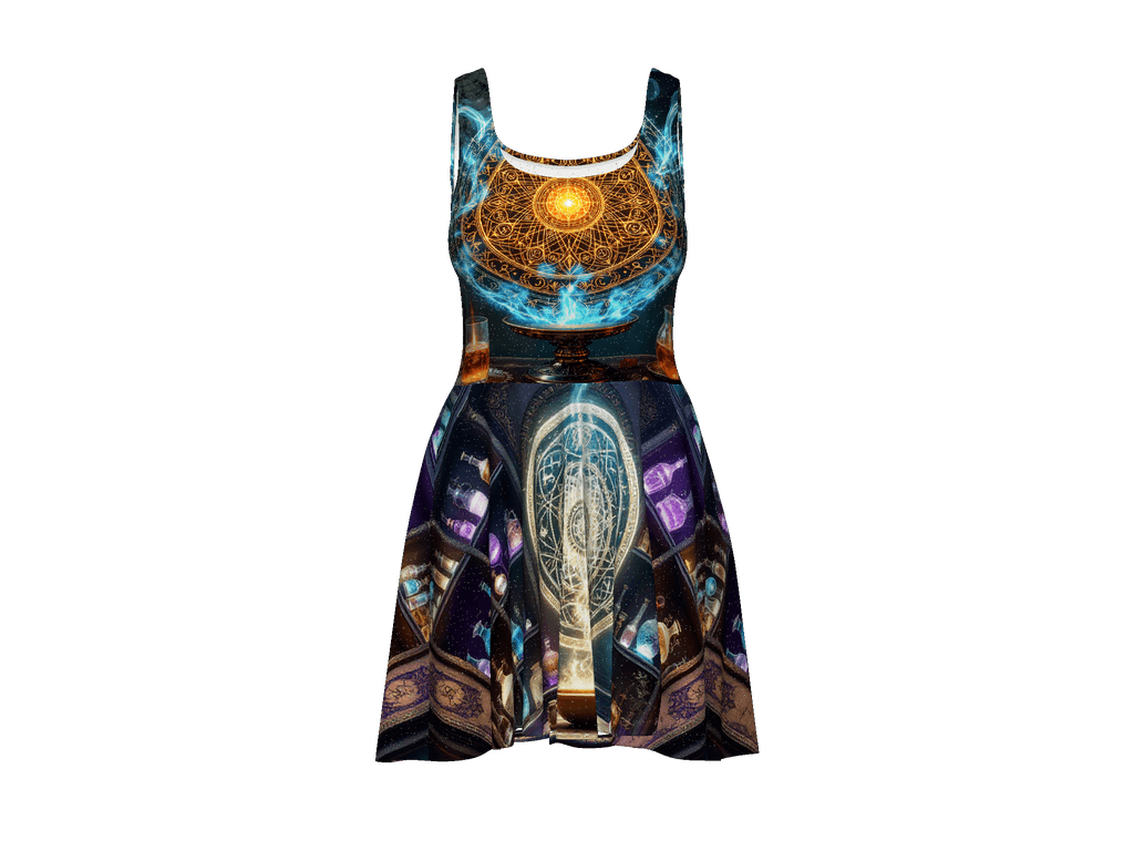 All-Over Print Skater Dress