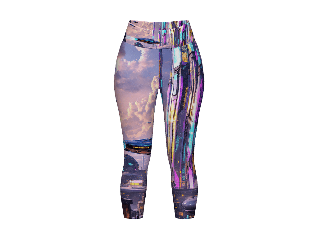 All-Over Print Yoga Capri Leggings