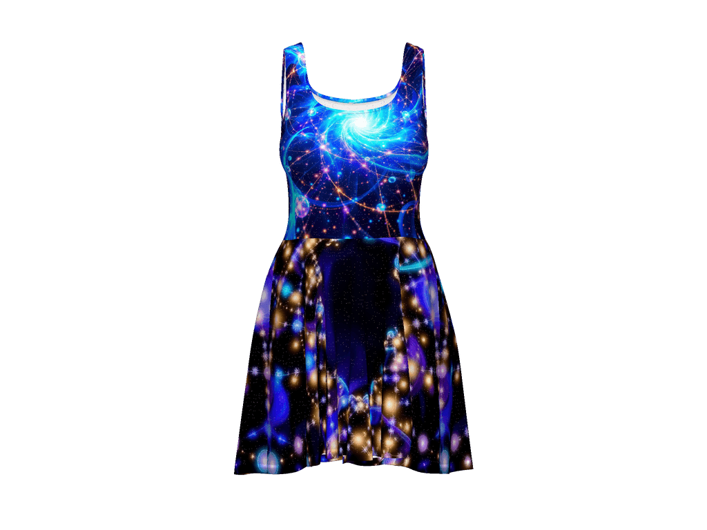 All-Over Print Skater Dress