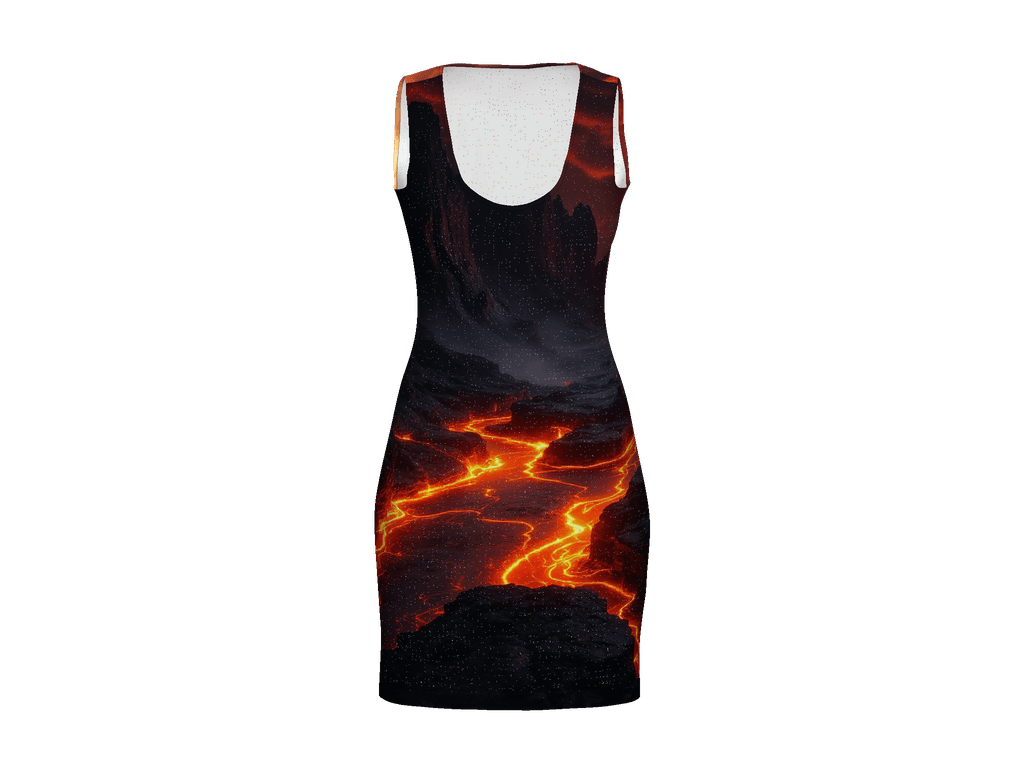 All-Over Print Bodycon Dress