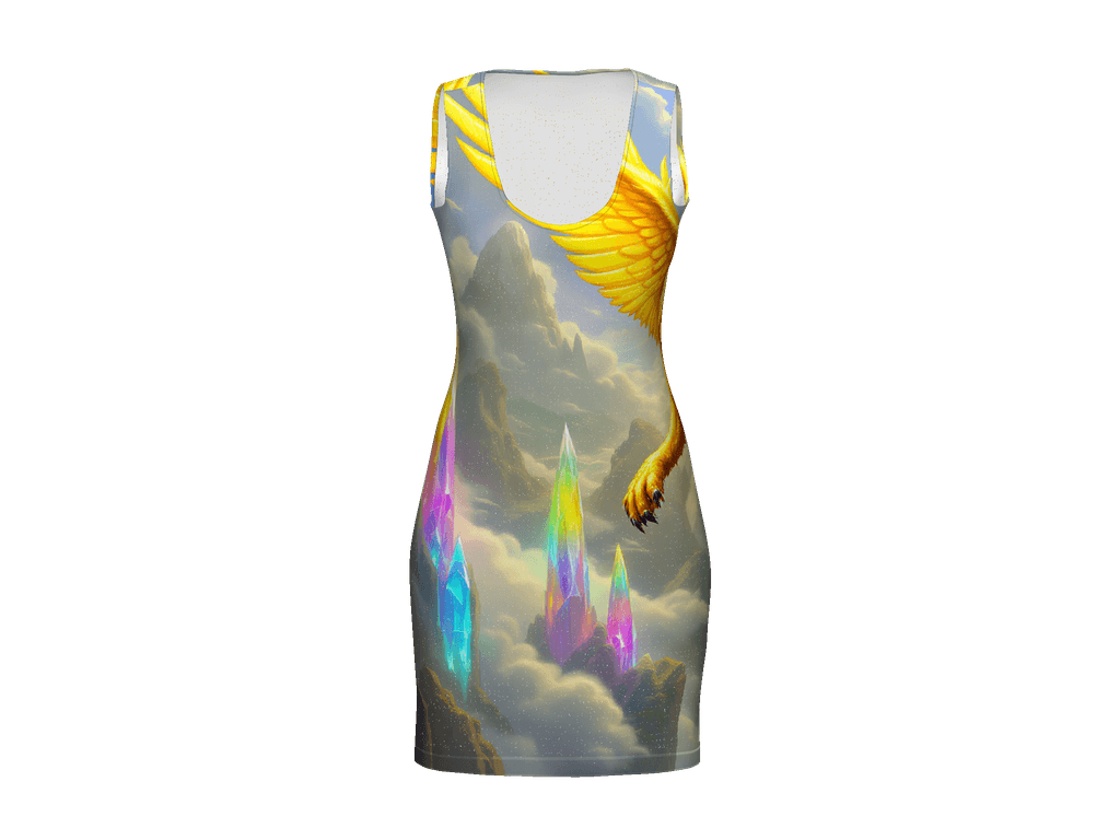 All-Over Print Bodycon Dress