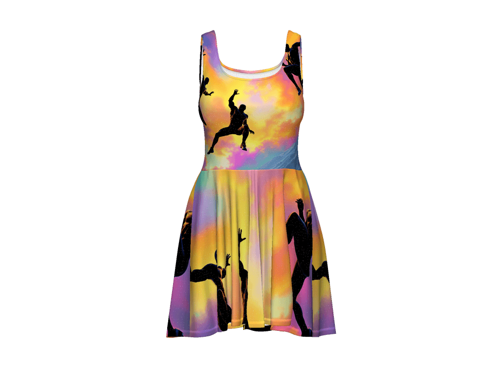 All-Over Print Skater Dress