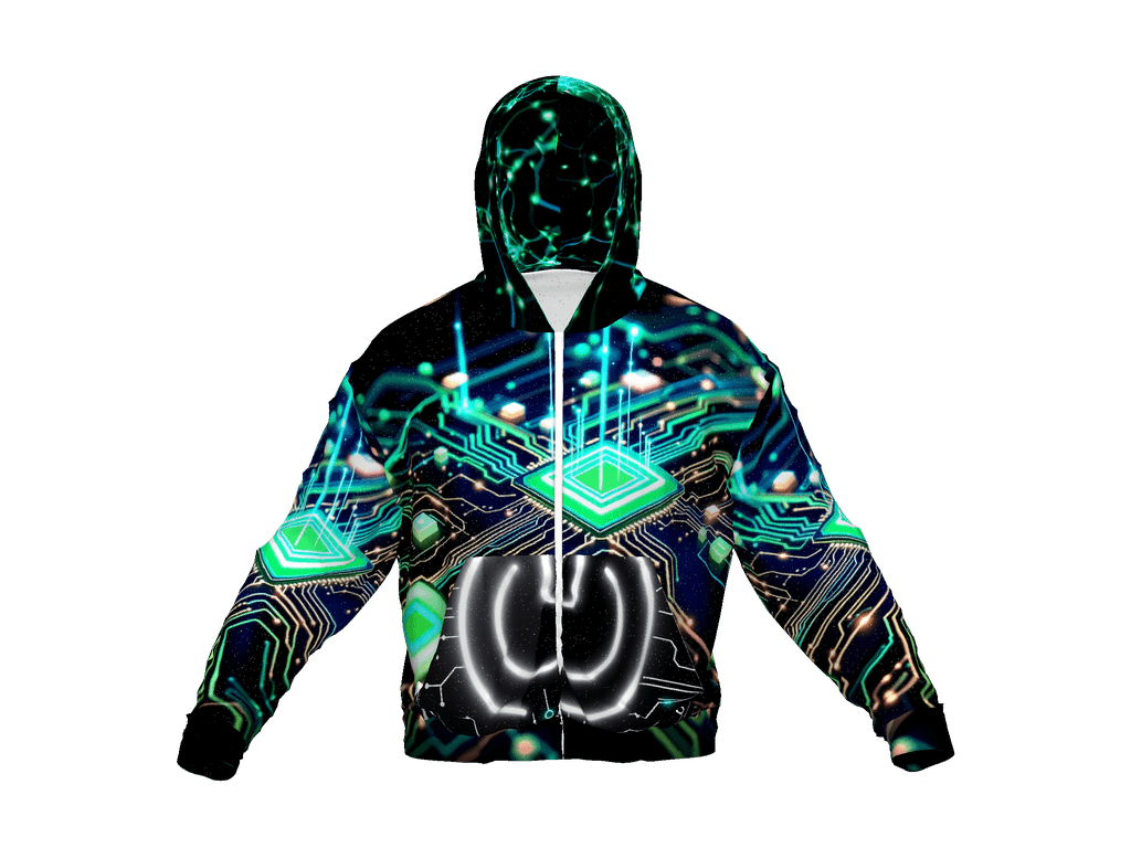 All-Over Print Recycled Unisex Zip Hoodie