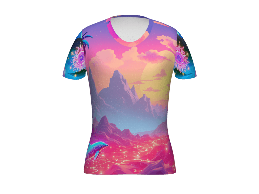 All-Over Print Women's Athletic T-Shirt