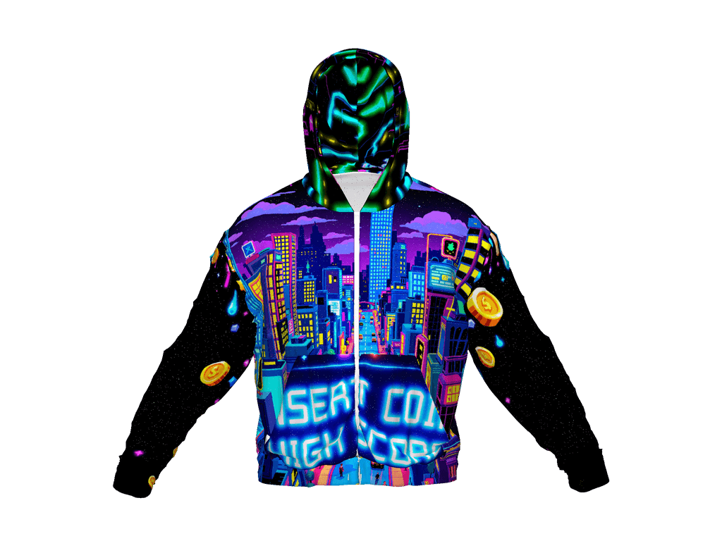 All-Over Print Recycled Unisex Zip Hoodie