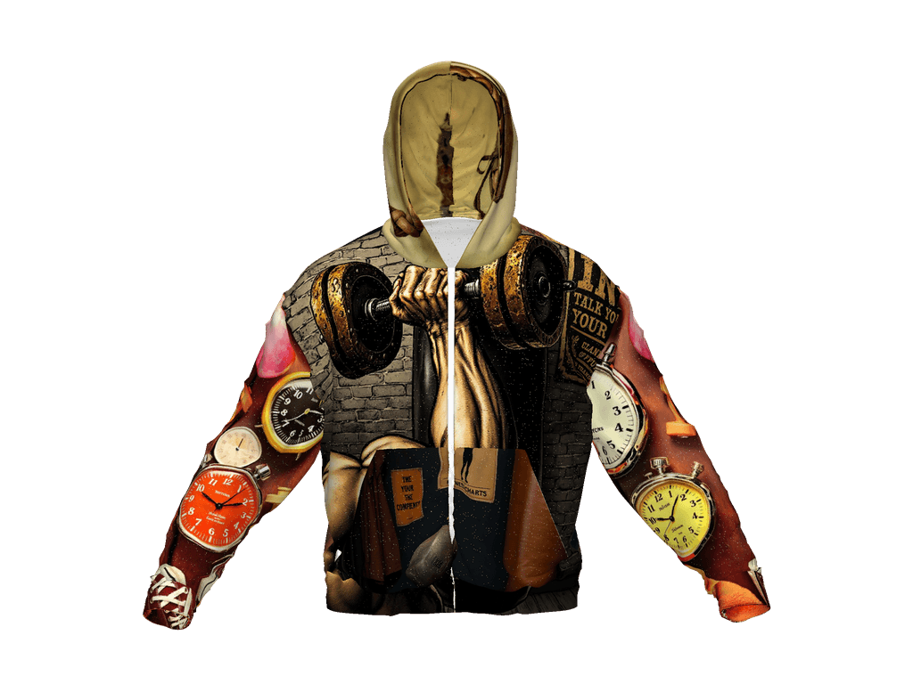 All-Over Print Recycled Unisex Zip Hoodie