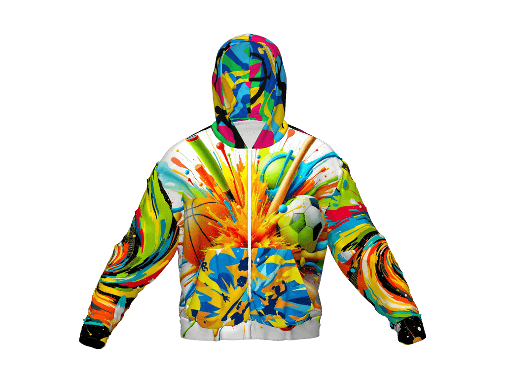 All-Over Print Recycled Unisex Zip Hoodie