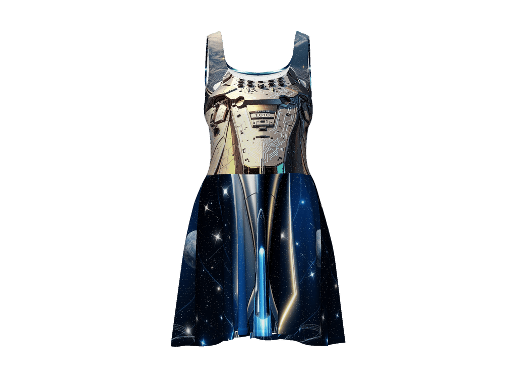 All-Over Print Skater Dress