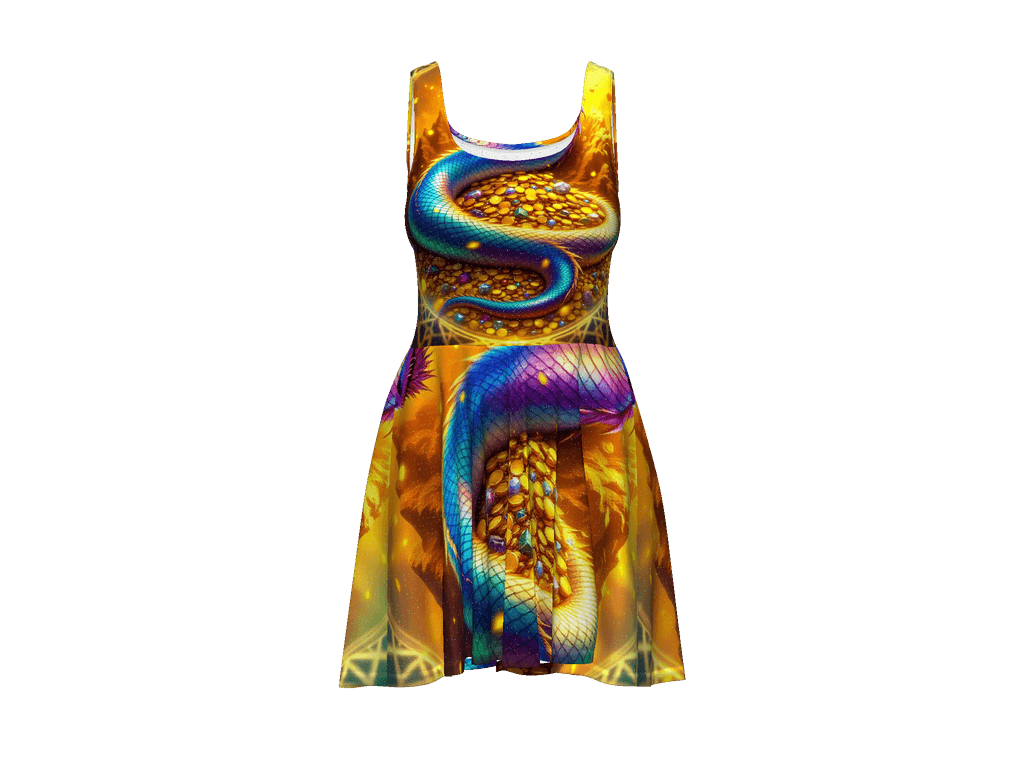 All-Over Print Skater Dress