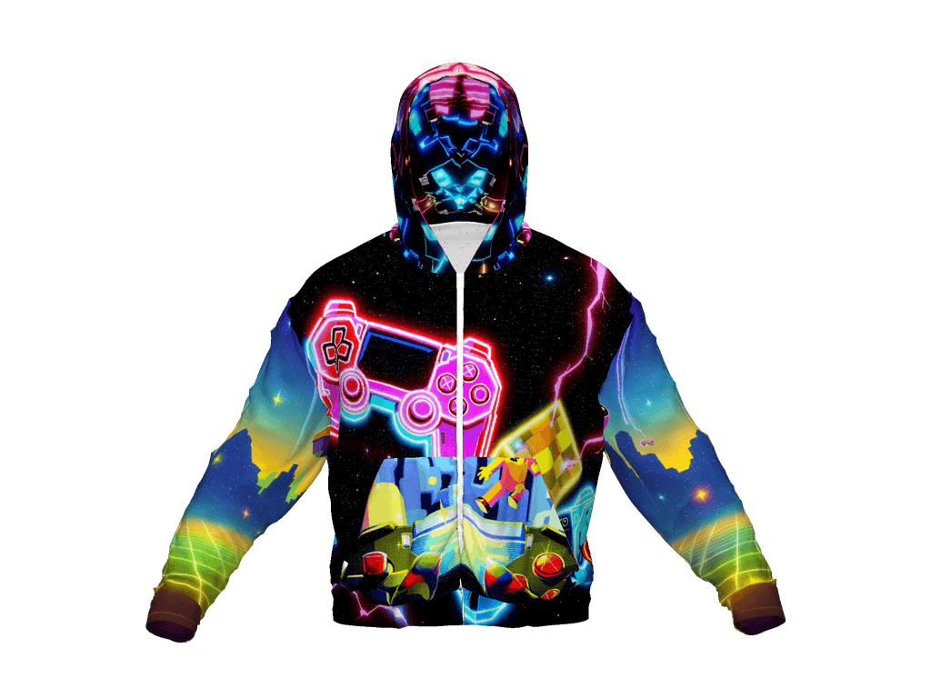 All-Over Print Recycled Unisex Zip Hoodie