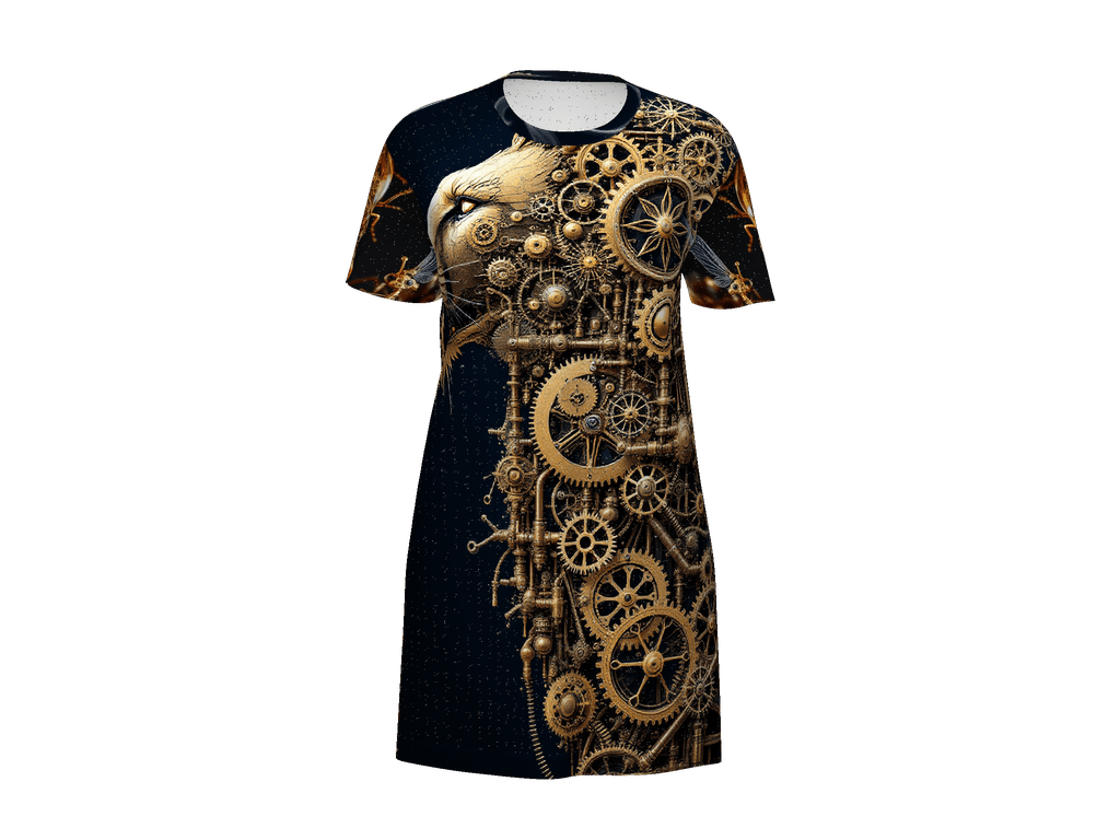 All-Over Print T-Shirt Dress