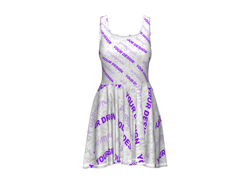 All-Over Print Skater Dress