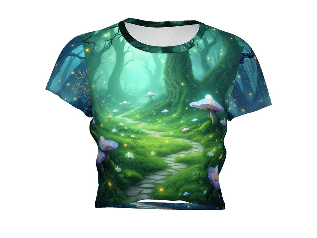 All-Over Print Crop Tee