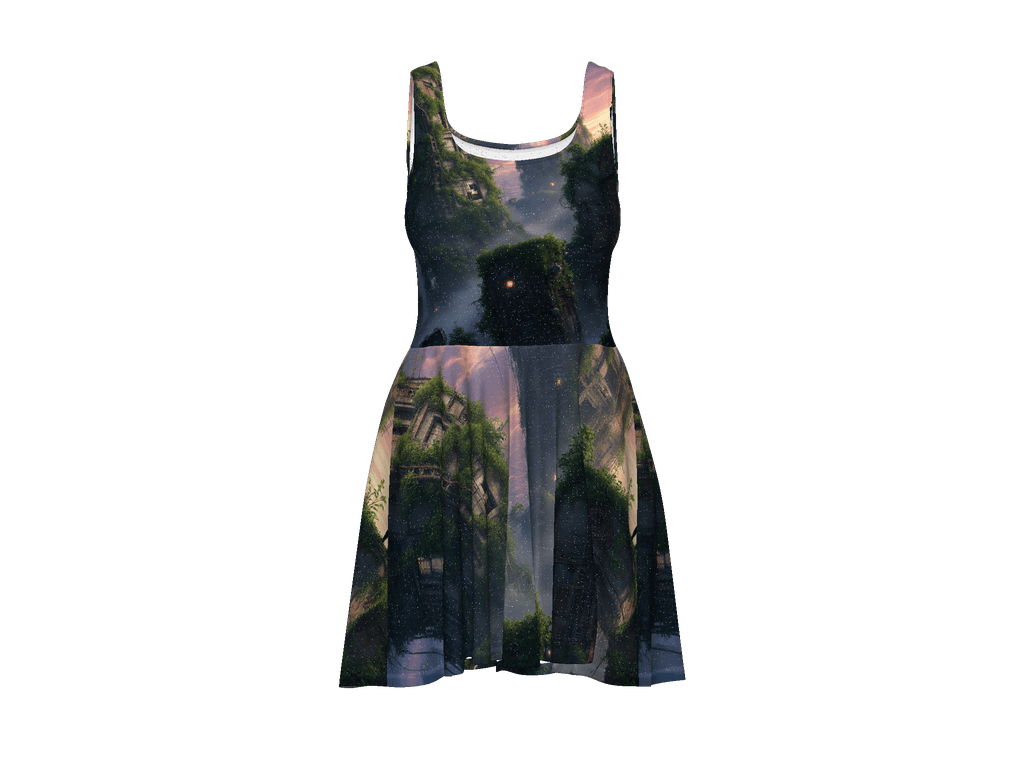 All-Over Print Skater Dress