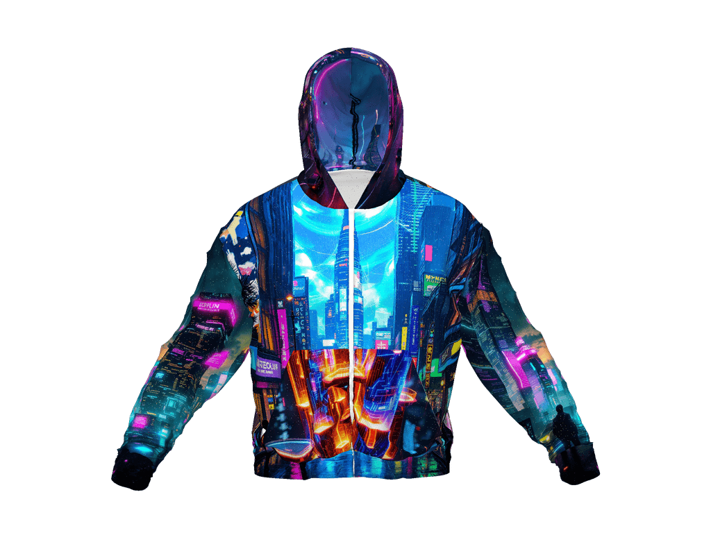 All-Over Print Recycled Unisex Zip Hoodie