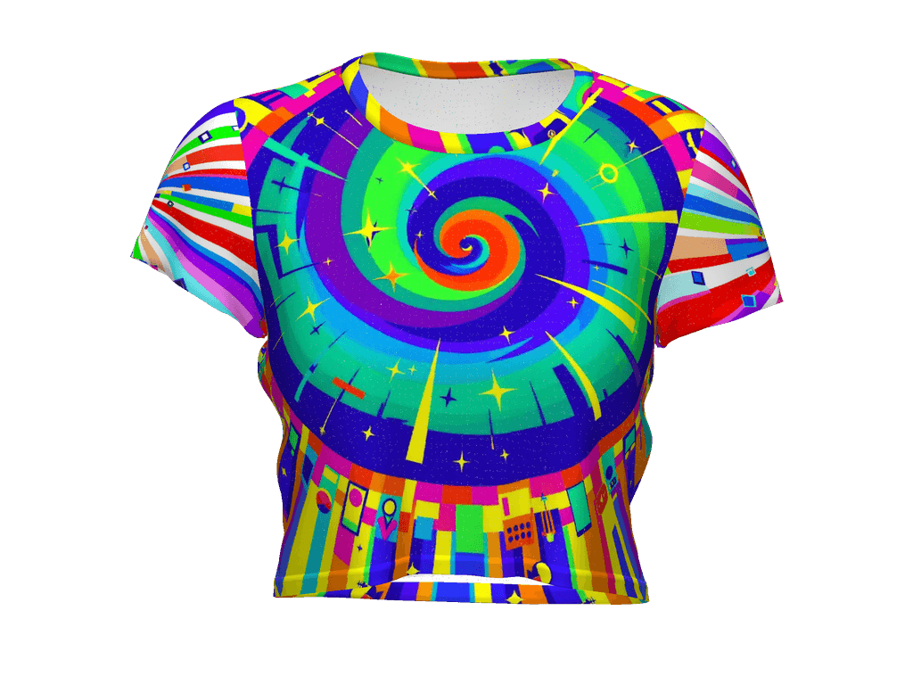 All-Over Print Crop Tee