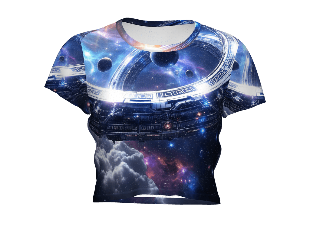 All-Over Print Crop Tee