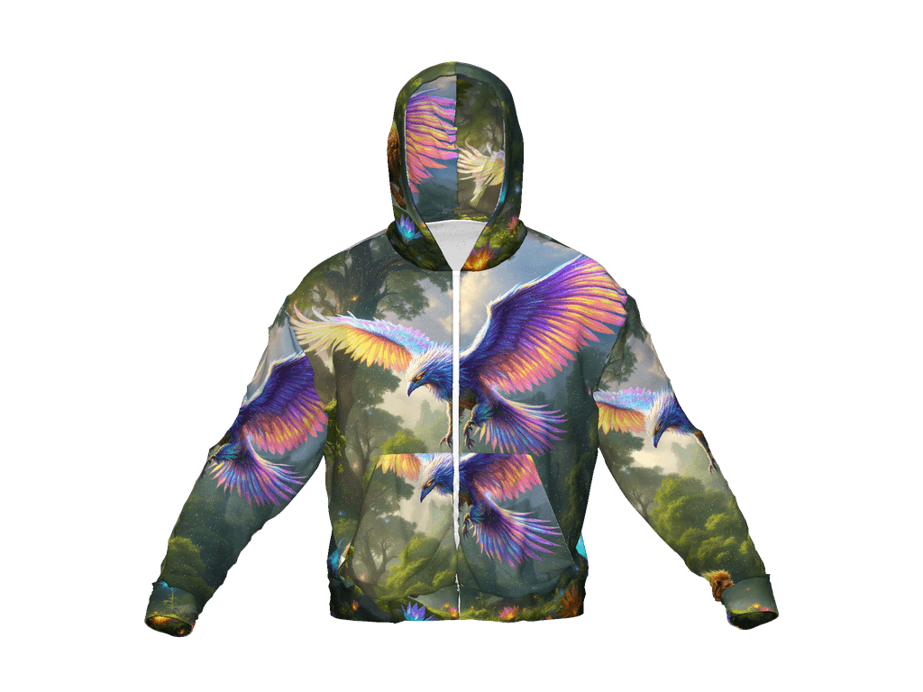 All-Over Print Recycled Unisex Zip Hoodie