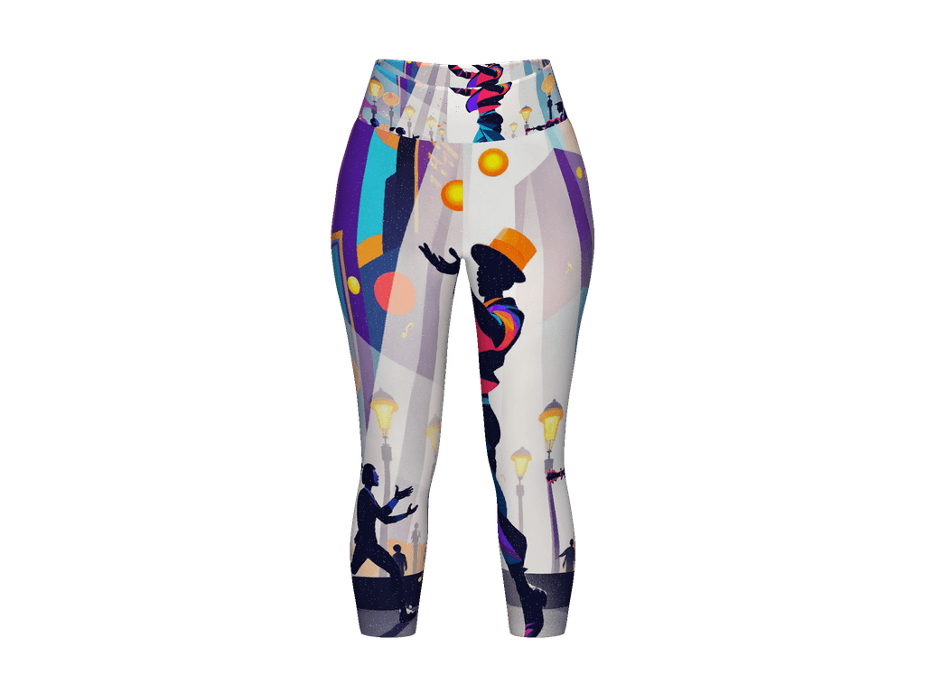 All-Over Print Yoga Capri Leggings