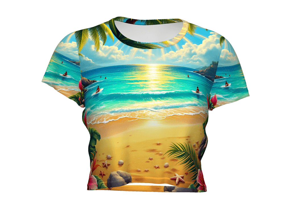 All-Over Print Crop Tee