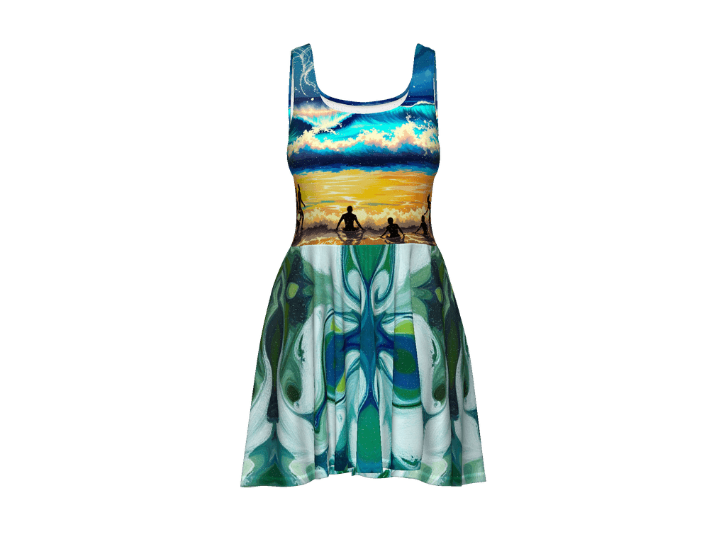 All-Over Print Skater Dress