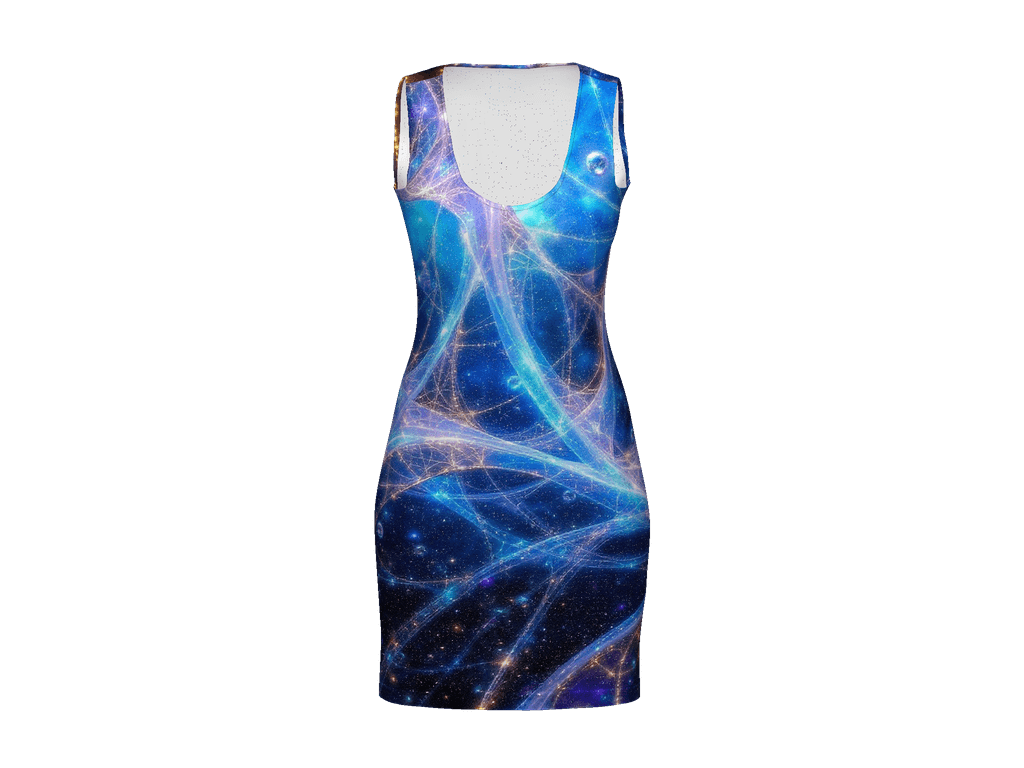 All-Over Print Bodycon Dress