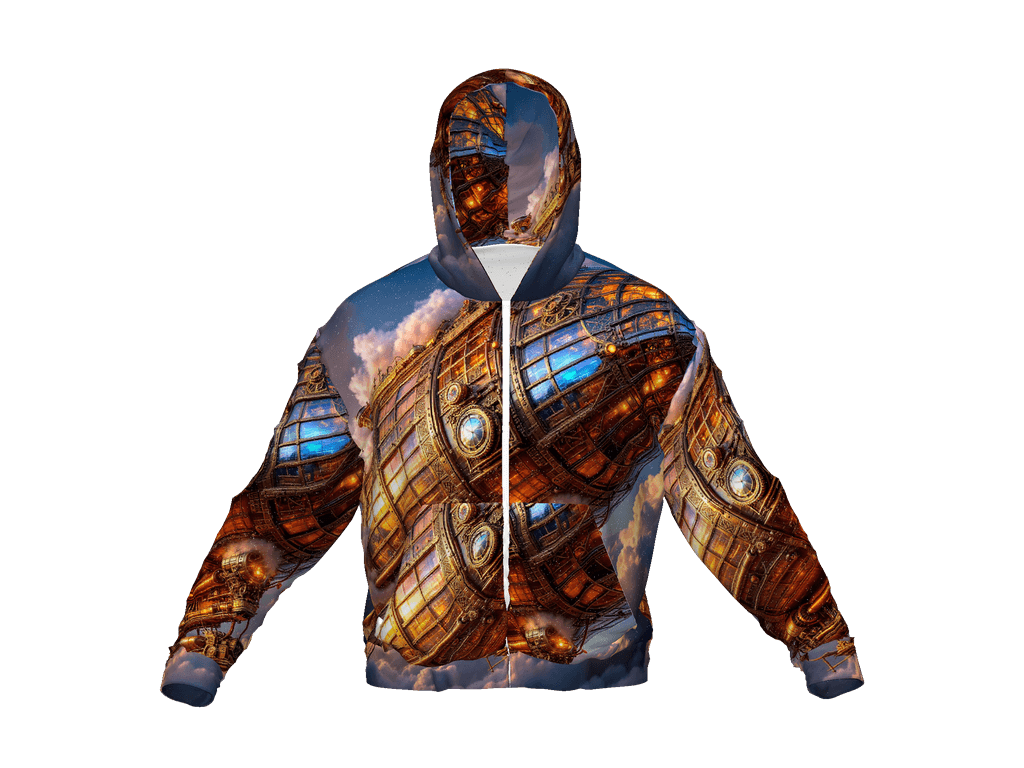 All-Over Print Recycled Unisex Zip Hoodie