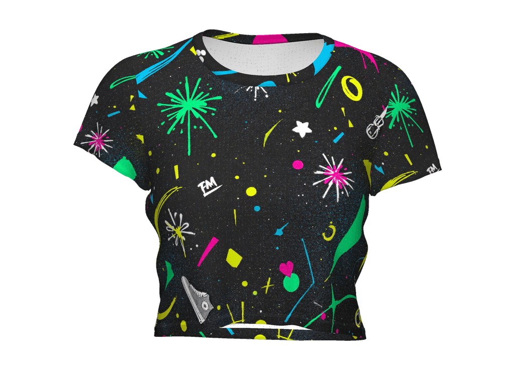 All-Over Print Crop Tee