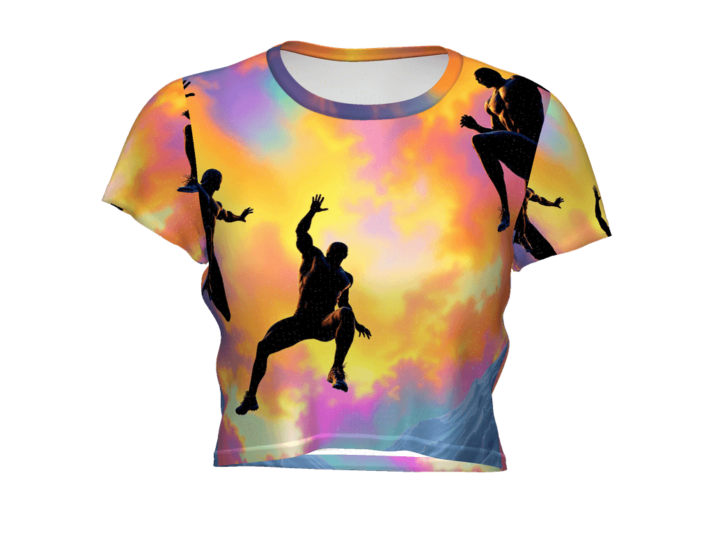 All-Over Print Crop Tee