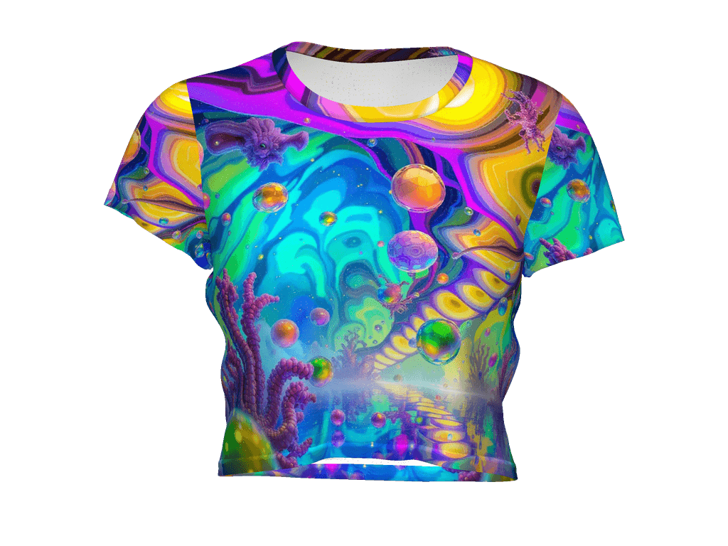 All-Over Print Crop Tee