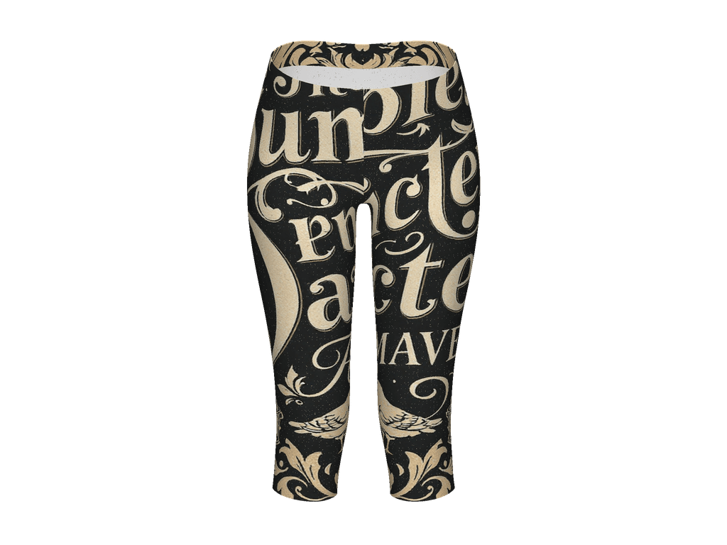 All-Over Print Capri Leggings