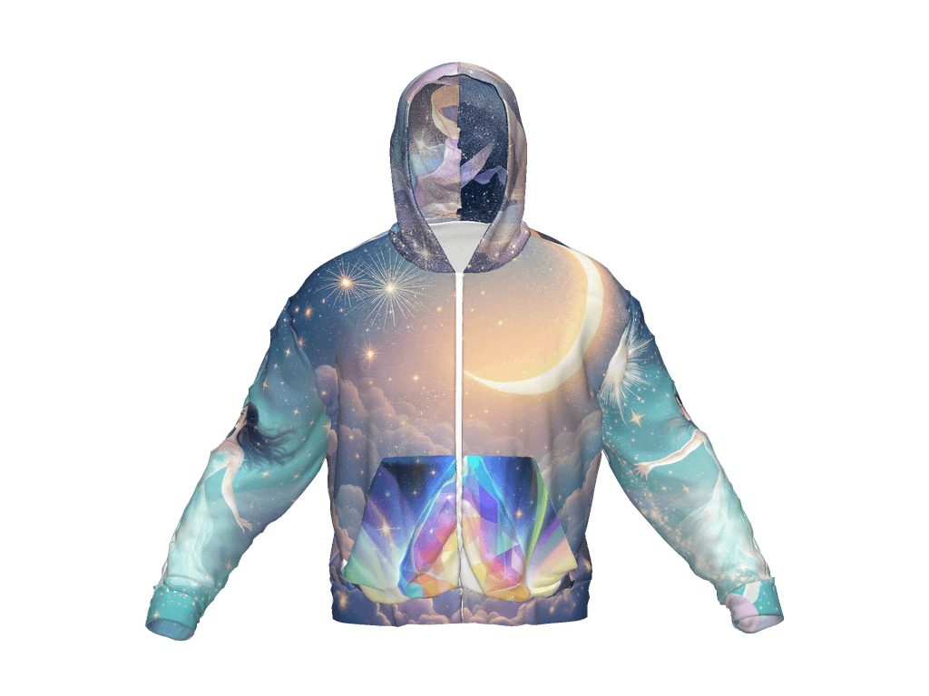 All-Over Print Recycled Unisex Zip Hoodie