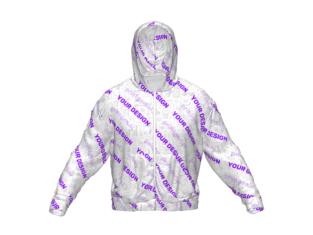 All-Over Print Recycled Unisex Zip Hoodie