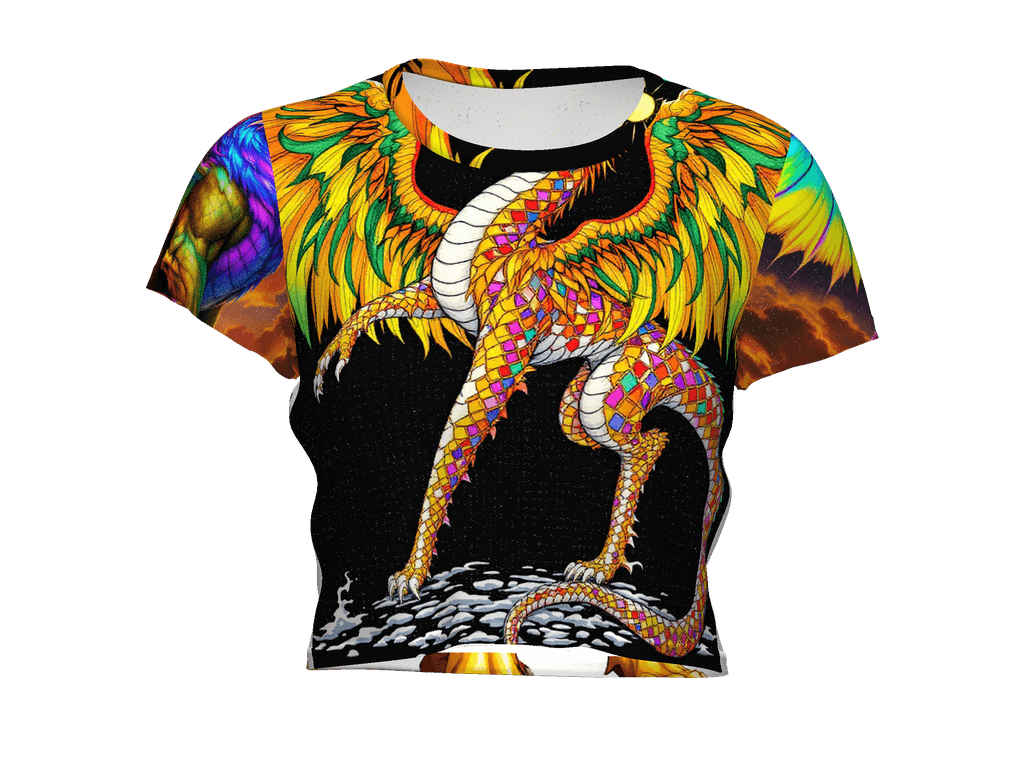 All-Over Print Crop Tee