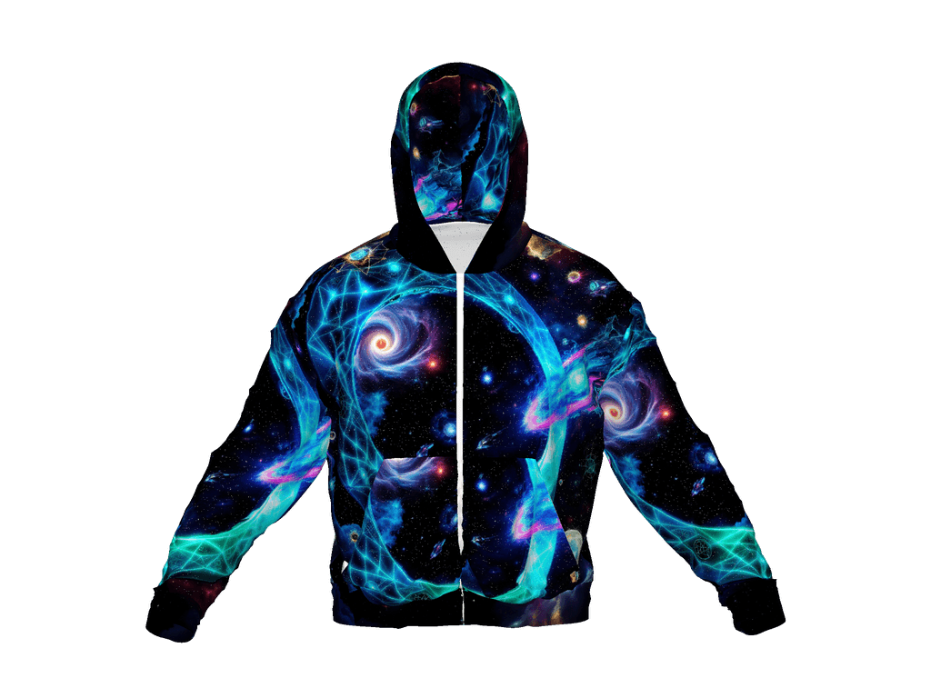 All-Over Print Recycled Unisex Zip Hoodie