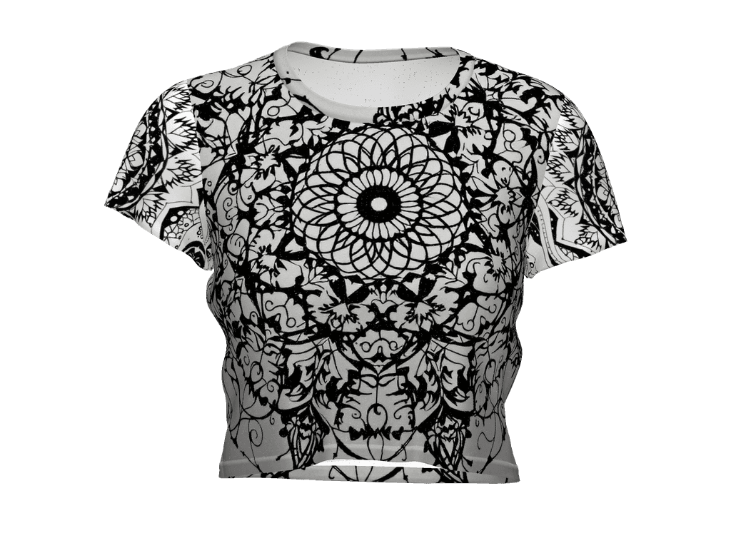 All-Over Print Crop Tee