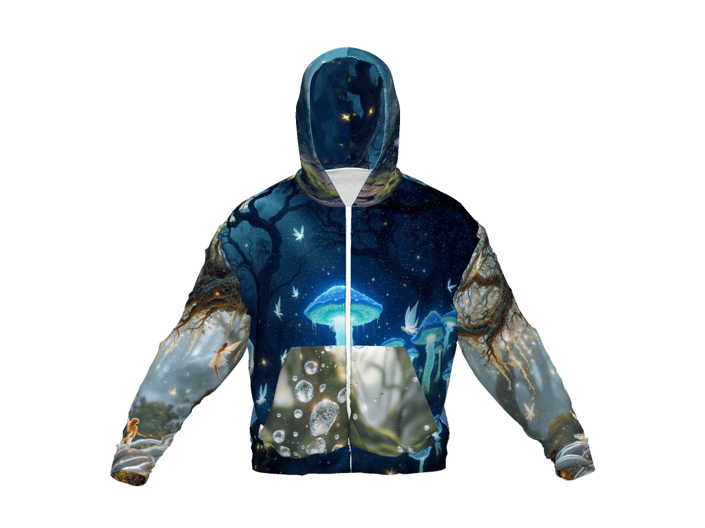 All-Over Print Recycled Unisex Zip Hoodie