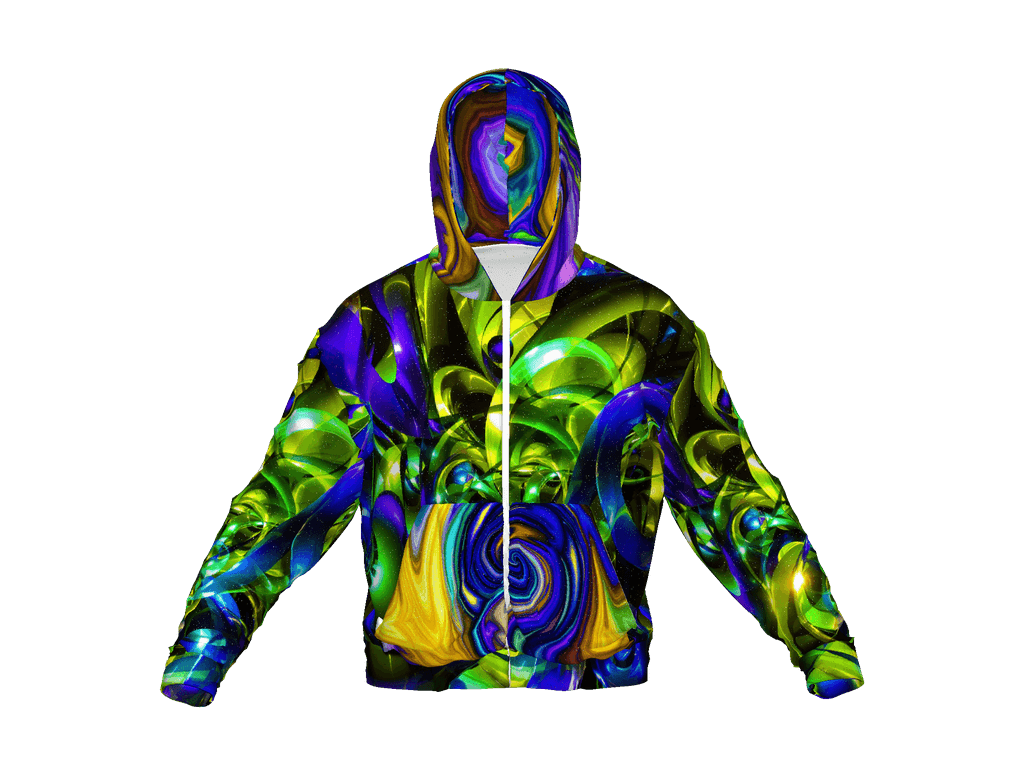 All-Over Print Recycled Unisex Zip Hoodie
