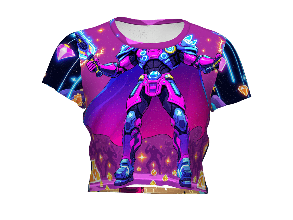 All-Over Print Crop Tee