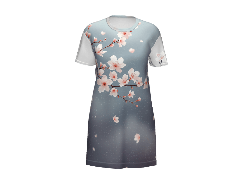 All-Over Print T-Shirt Dress