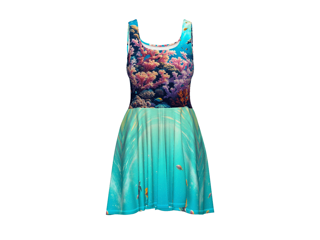 All-Over Print Skater Dress