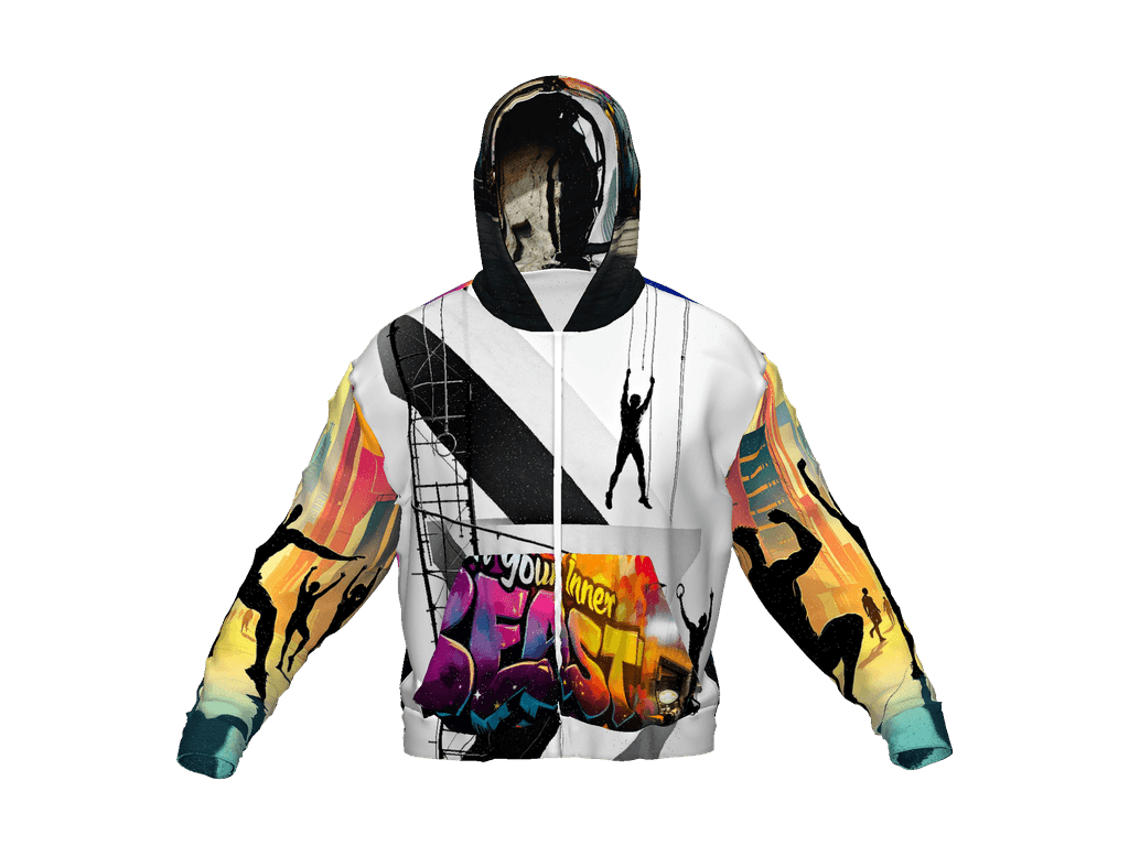 All-Over Print Recycled Unisex Zip Hoodie