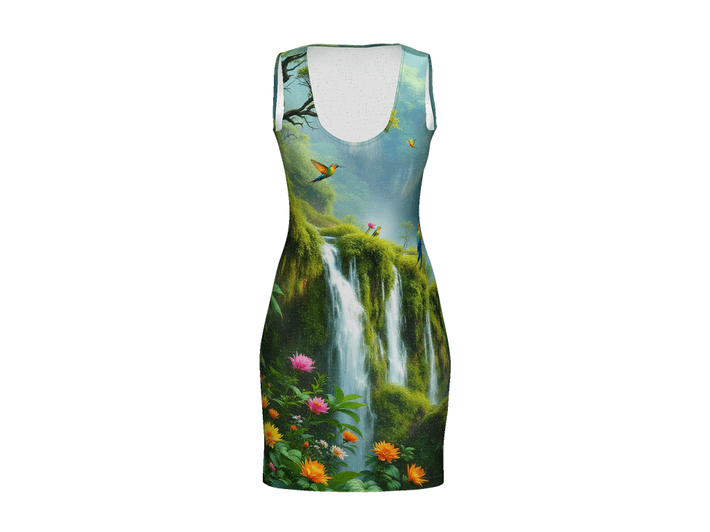 All-Over Print Bodycon Dress